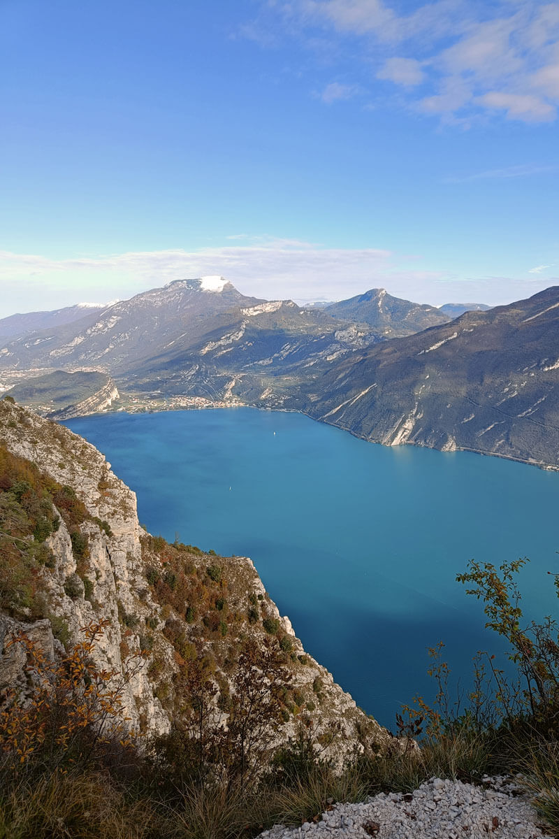 View of the lake Garda from Monte Bestone
